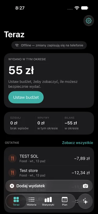 Spendwise — Jaśniejszy obraz Twoich pieniędzy.