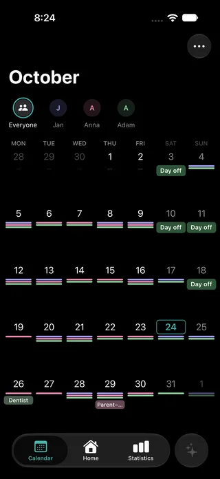 Timefold — A shared calendar